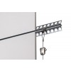 STAS plasterrail s-hook + steel cable with loop + zipper